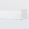 two and a half inch facade faux wood valance snow white