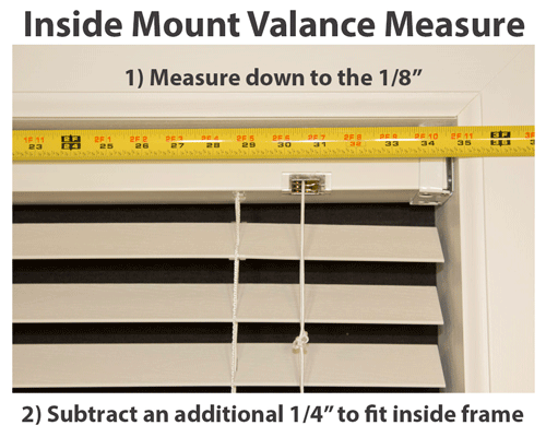 How to measure for wood and faux wood replacement blind valances