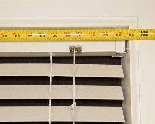 how to measure for a blind valance inside mount