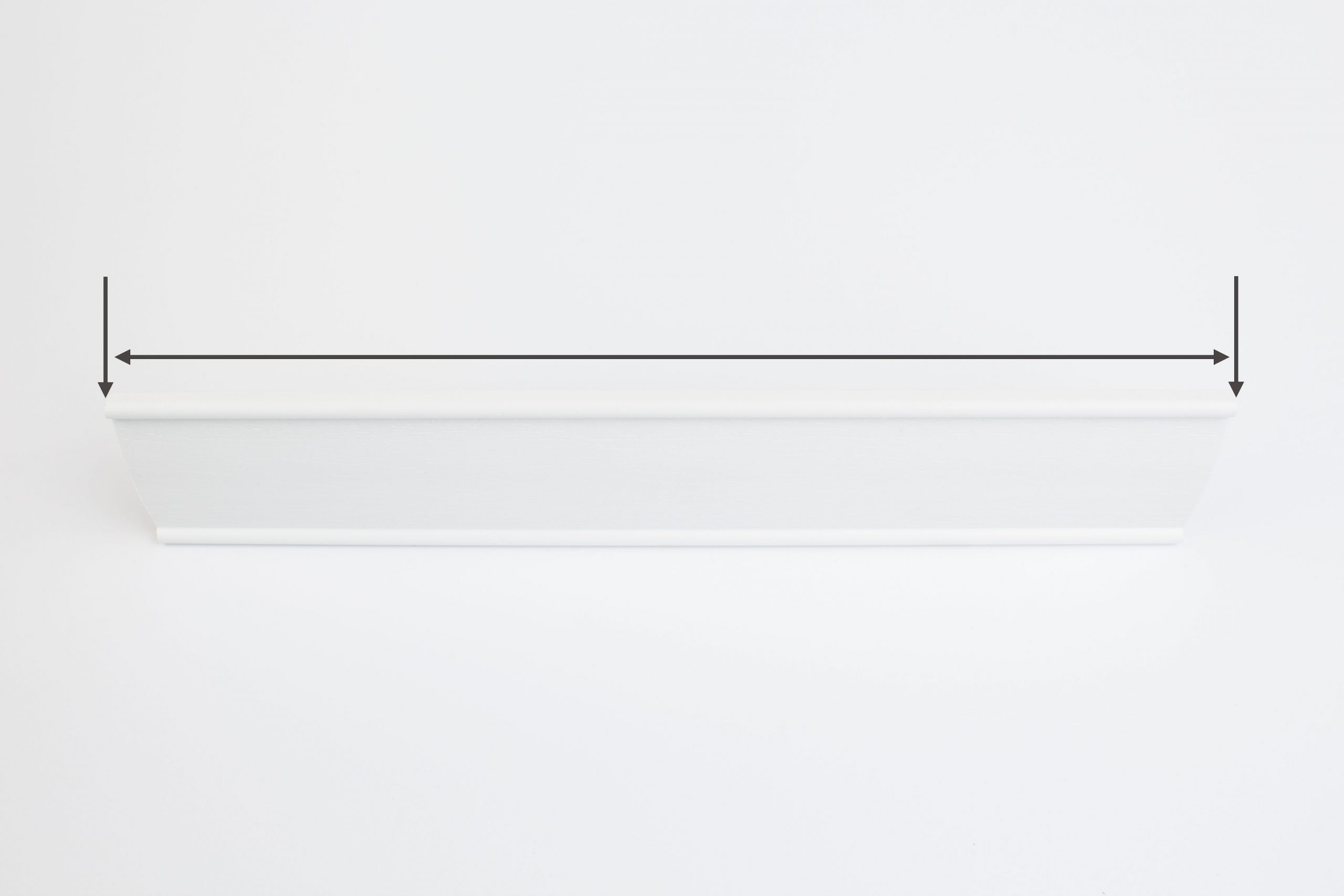 Subtract an additional 1/4” to fit inside frame