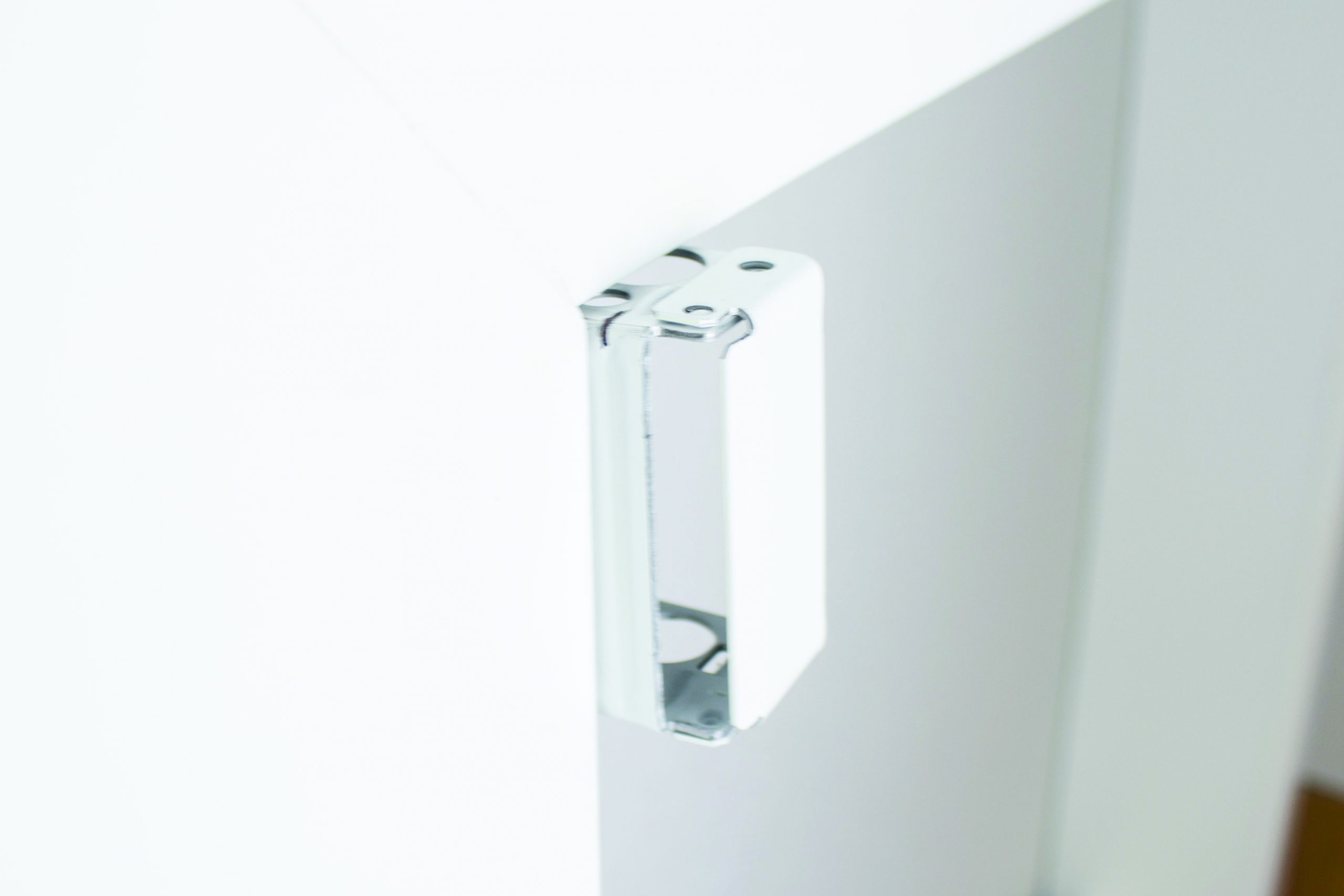 Mount Brackets with Mark at Edge of Wall